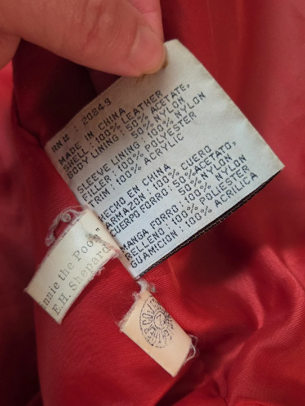 Disney Winnie The Pooh Vintage Leather Jacket - Picture 12 of 13